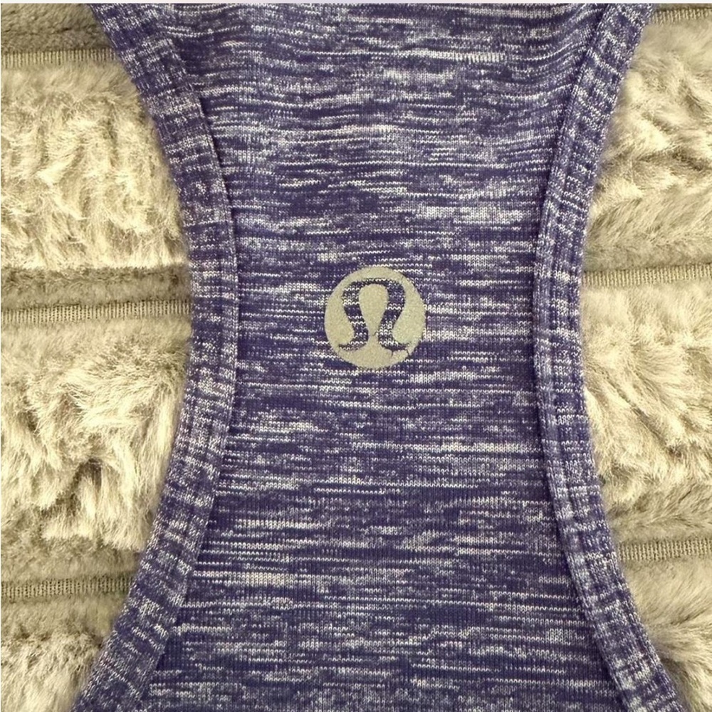 Lululemon Swiftly Tech Racerback Tank Top Size 6 Heather Purple Gym Yoga Active - Picture 5 of 8